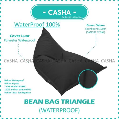 (COVER ONLY) CASHA Triangle Bahan WATERPROOF TANPA ISI size M