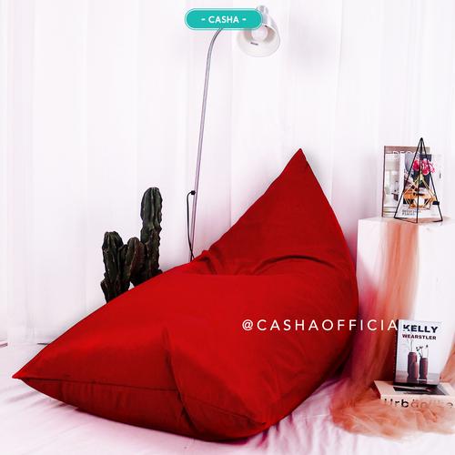 PLUS ISI - CASHA BEAN BAG TRIANGLE WATERPROOF SIZE MEDIUM 