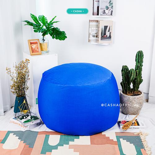 GUMMY BEAN BAG plus isi size XL - BAHAN POLYESTER STRETCH - ROUND