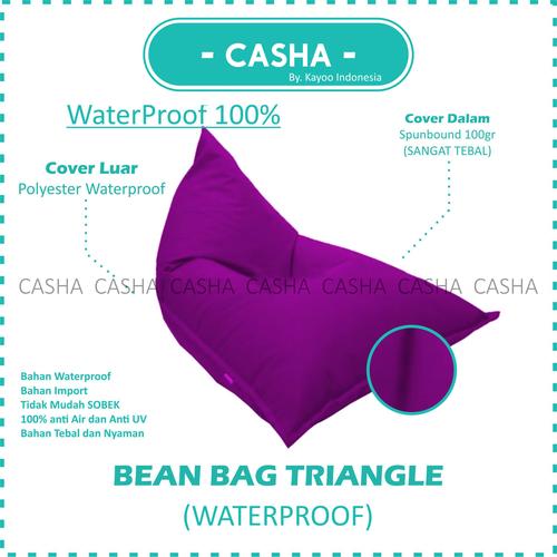 (COVER ONLY) CASHA Triangle Bahan WATERPROOF TANPA ISI size M