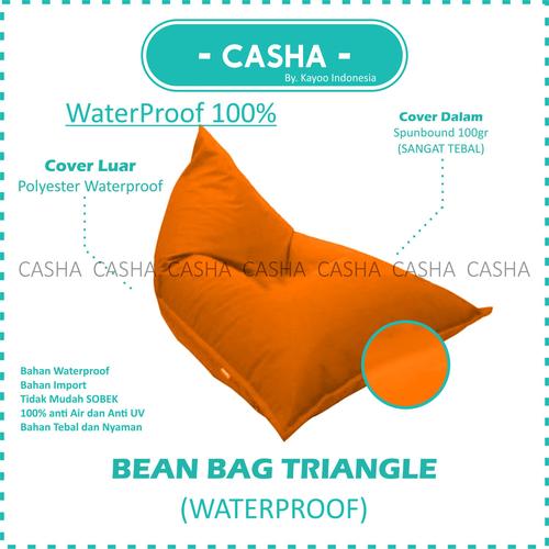 (COVER ONLY) CASHA Triangle Bahan WATERPROOF TANPA ISI size M