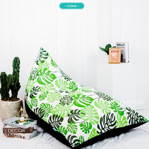 PLUS ISI - CASHA BEANBAG TRIANGLE KATUN MOTIF SIZE MEDIUM