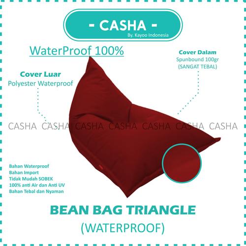 (COVER ONLY) CASHA Triangle Bahan WATERPROOF TANPA ISI size M