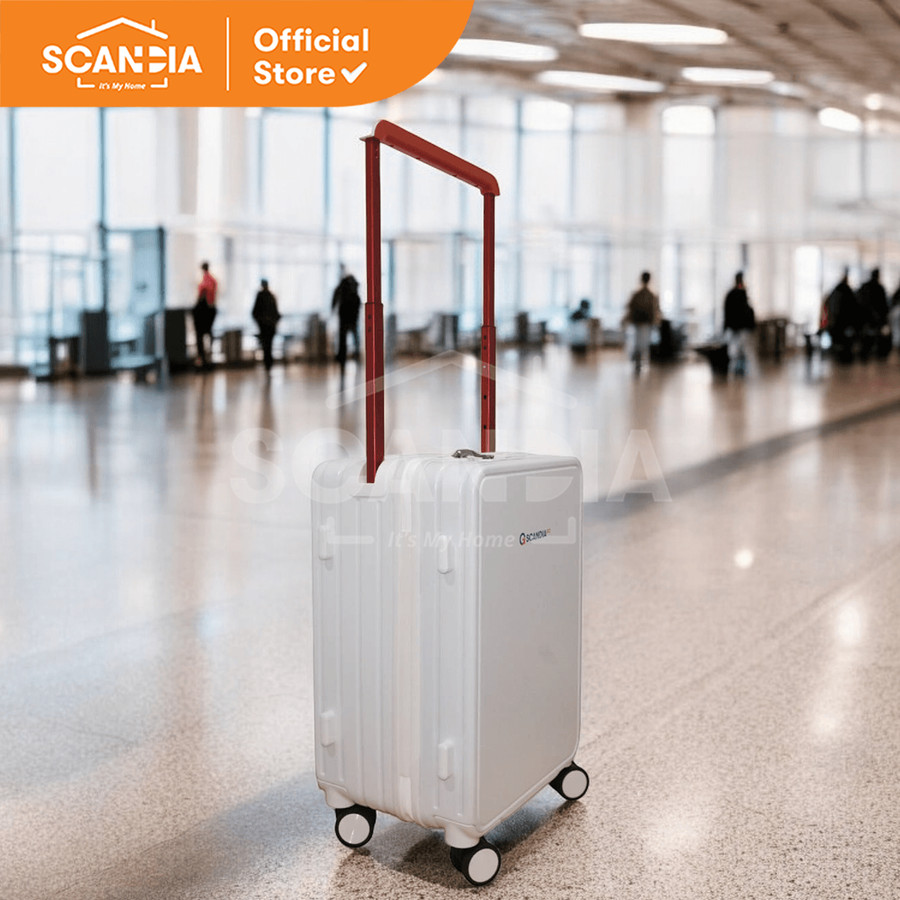 SCANDIA Koper Aaron Hardcase Luggage 20 Inch White
