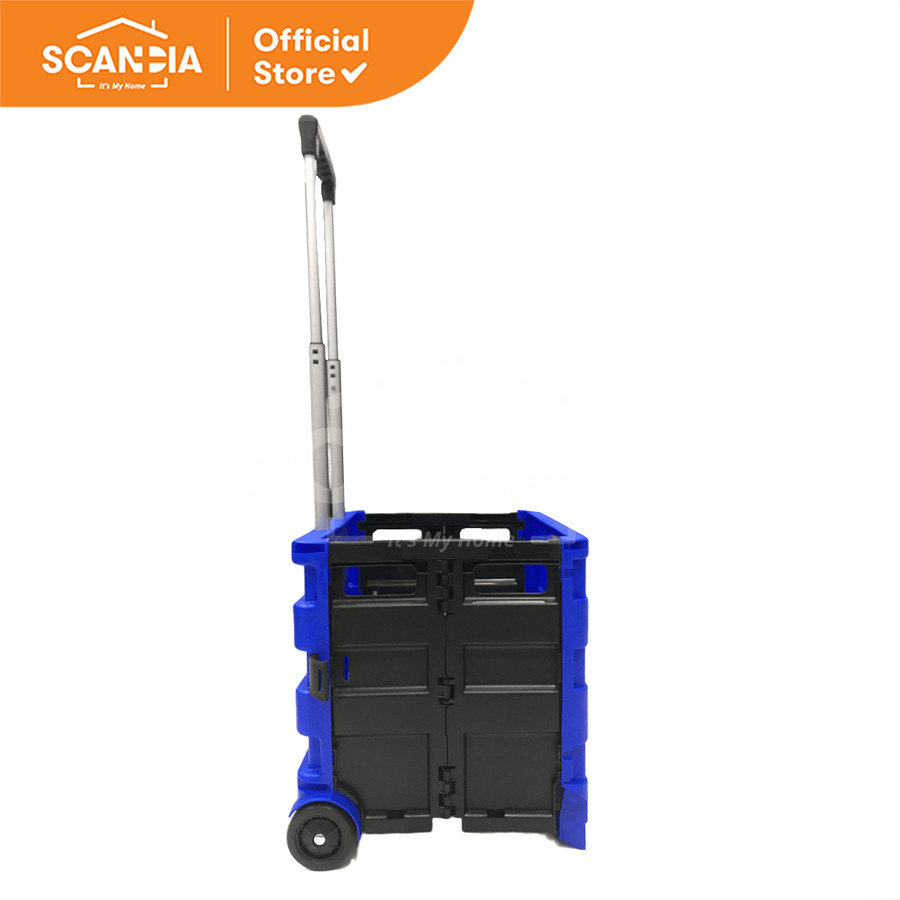 SCANDIA Troli Lipat Portabel Kembara Blue