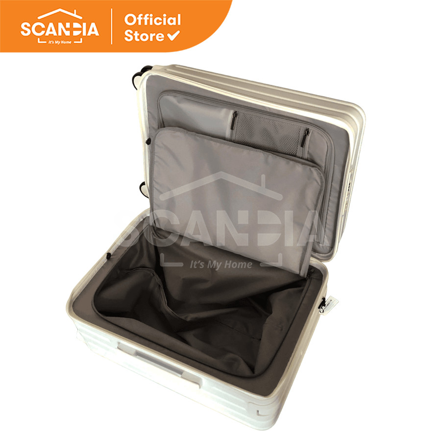 SCANDIA Koper Aaron Hardcase Luggage 20 Inch White