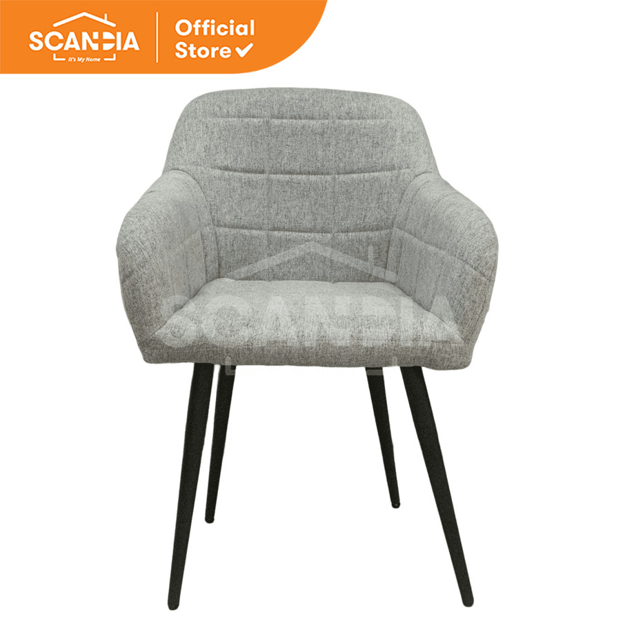 SCANDIA Kursi Makan Dinning Chair Foster 55X51X83cm Grey