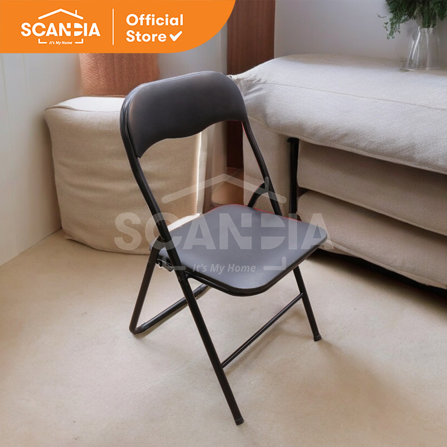 SCANDIA Kursi Lipat Folding Chair Fig 43X47X80cm Black