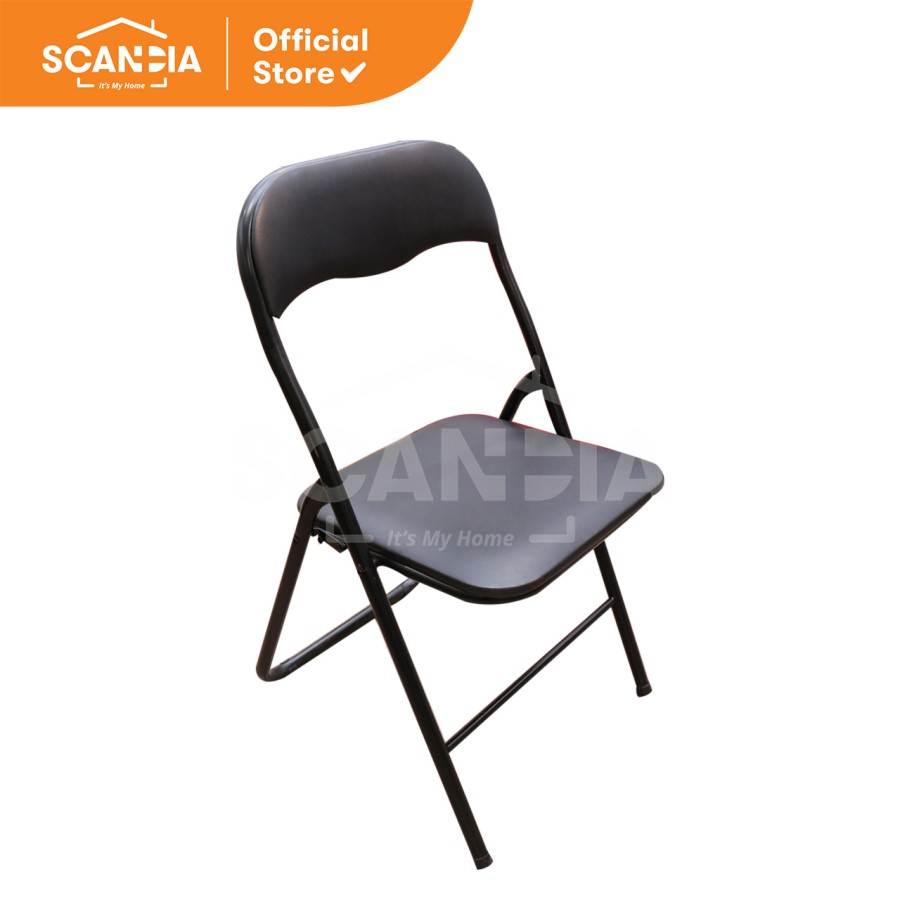SCANDIA Kursi Lipat Folding Chair Fig 43X47X80cm Black