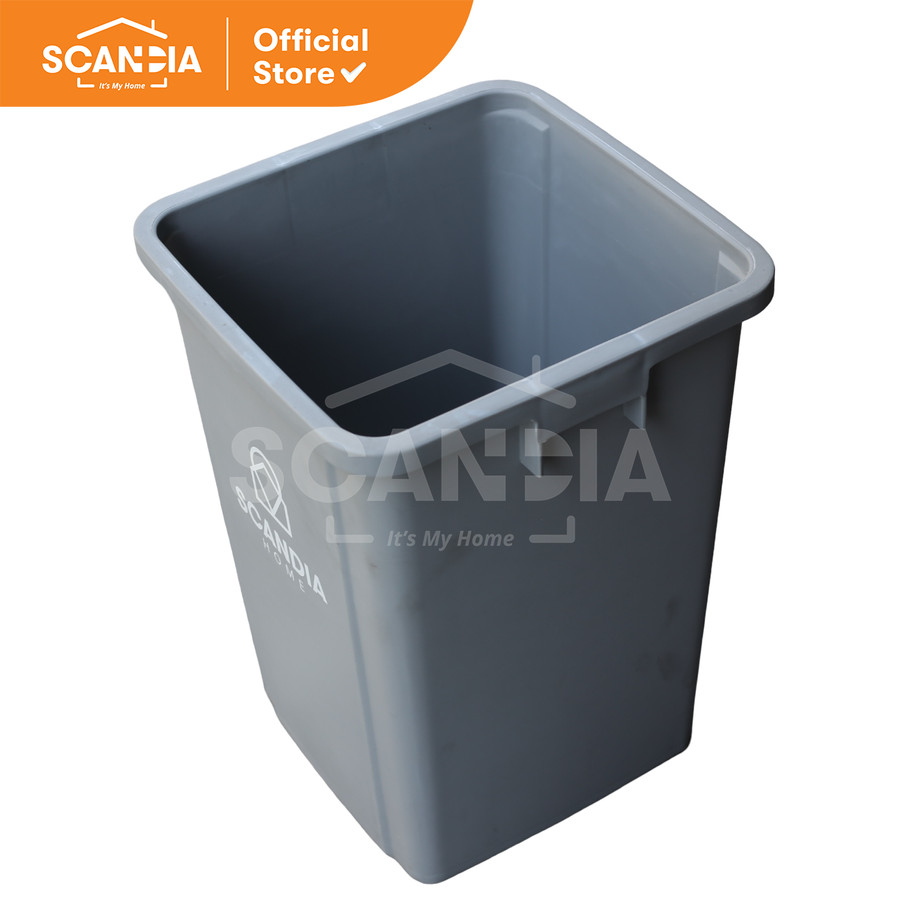 SCANDIA Tempat Sampah Plastic Waste Bin Grey 60L (ZTL/XDL-60B-6)