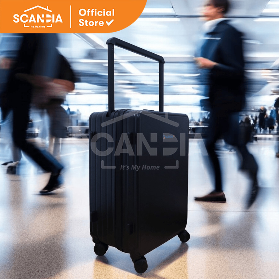 SCANDIA Koper Aaron Hardcase Luggage 26 Inch Black