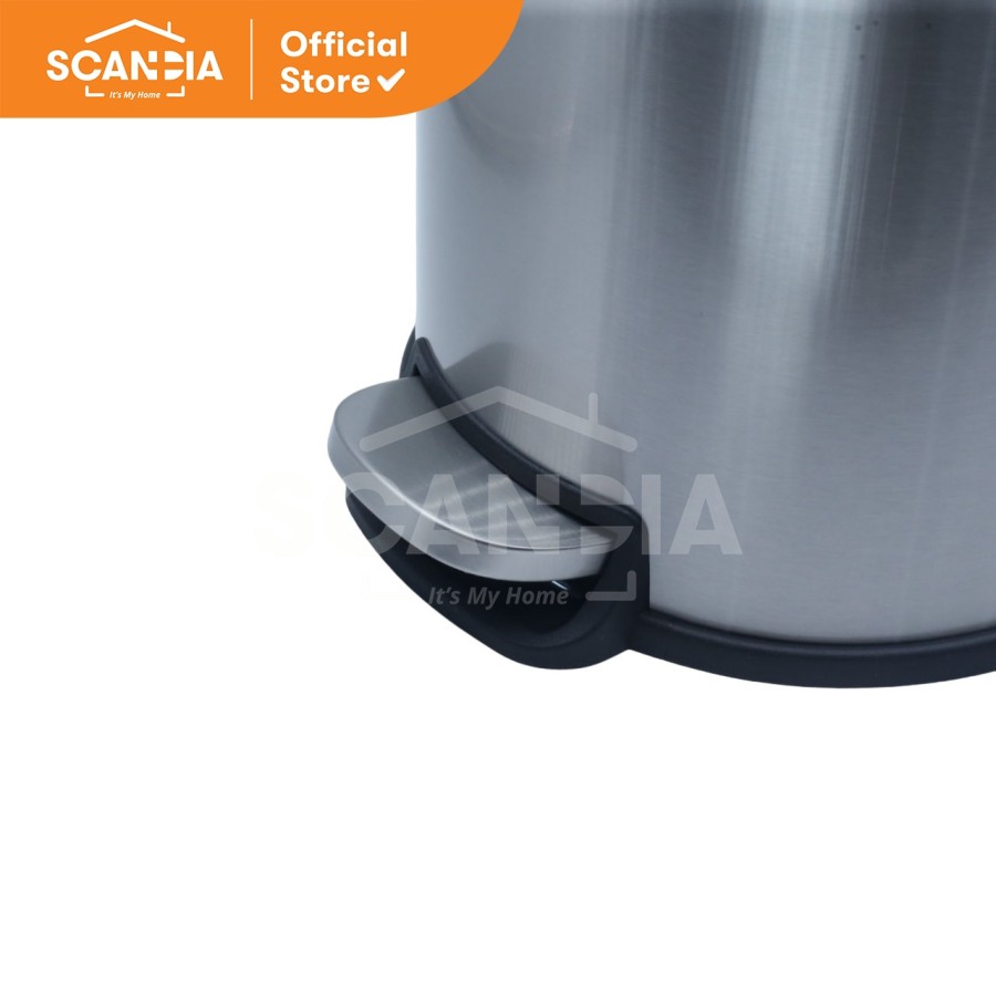 SCANDIA Tempat Sampah 12L Round Pedal Bin (P036300) - Matt