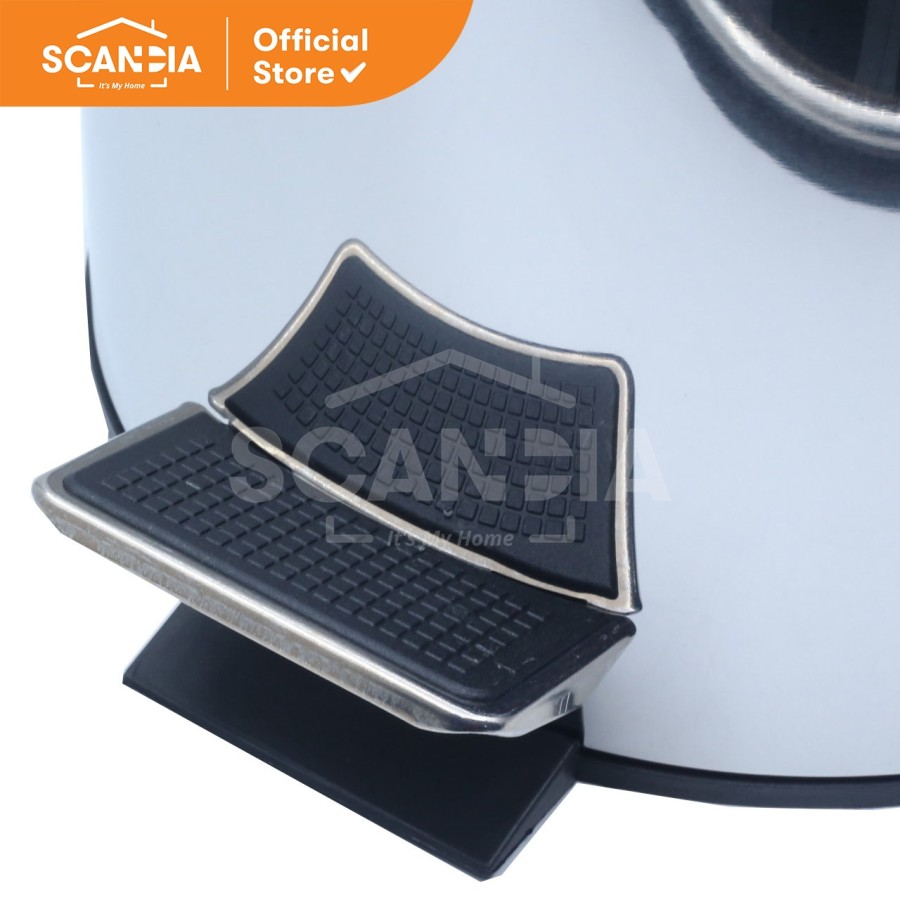 SCANDIA Tempat Sampah Decoty Pedal Trash Waste Bin Medel 12 L 25x25 cm