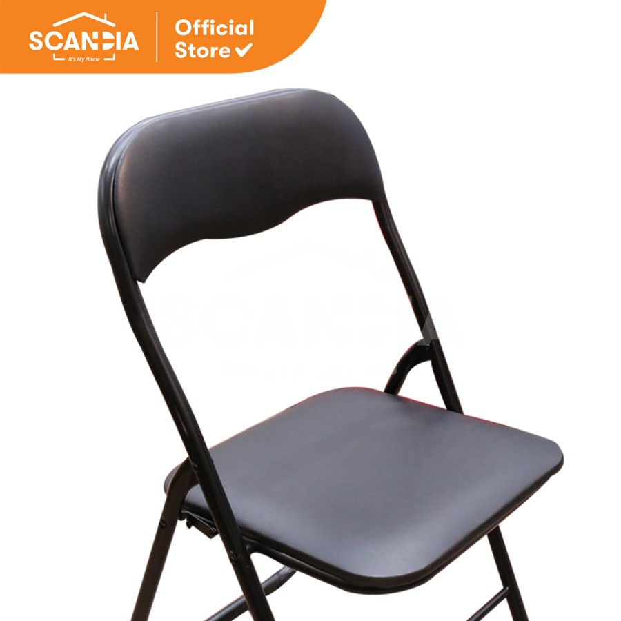SCANDIA Kursi Lipat Folding Chair Fig 43X47X80cm Black