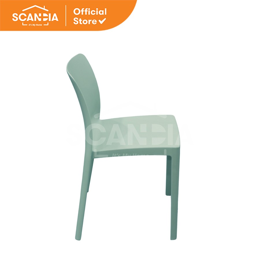 SCANDIA Dining Chair Camilla Kursi Makan 47x48x77Cm Olive Green