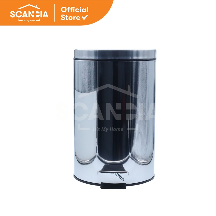 SCANDIA Tempat Sampah Decoty Pedal Trash Waste Bin Medel 12 L 25x25 cm