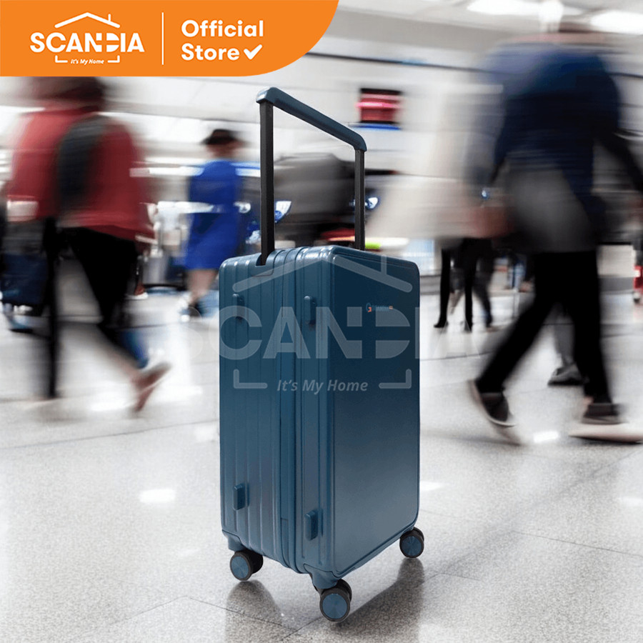 SCANDIA Koper Aaron Hardcase Luggage 24 Inch Dark Green