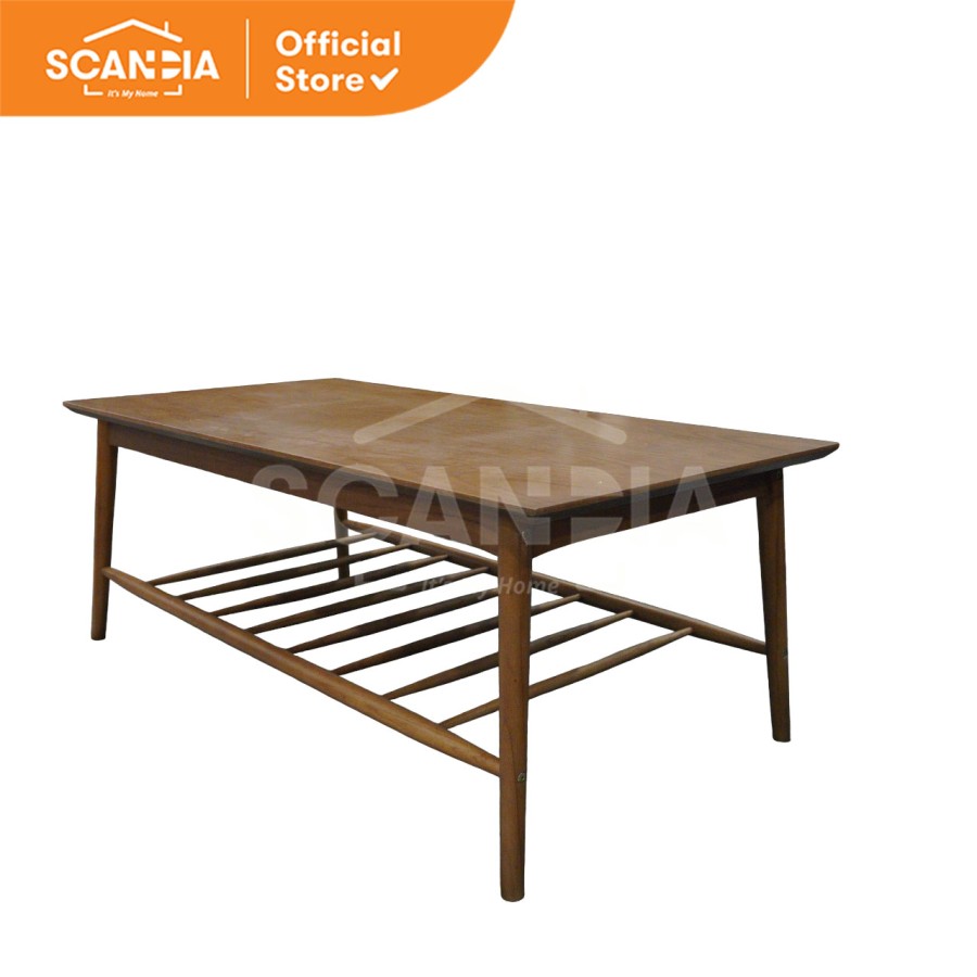 SCANDIA Coffee Table Meja Kopi Tamu Kalstorm 83x38x75 Cm Wood Coklat