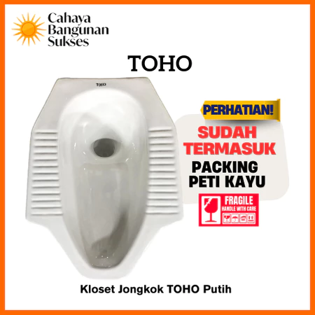 [Packing Peti Kayu] Kloset Jongkok TOHO TERLENGKAP / Closet Jongkok TOHO