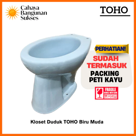 [Packing Peti Kayu] Kloset Duduk Keramik Merek TOH