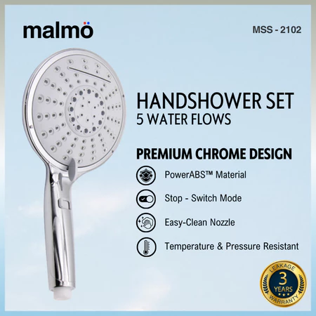 Shower Set MALMO MSS-2102 Handshower Head / Shower Kamar Mandi / Pancuran Air
