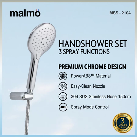 Shower Set MALMO MSS-2104 Handshower Head / Shower Kamar Mandi / Pancuran Air