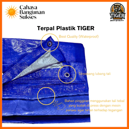 TERPAL PLASTIK KOREA TIGER A5 BERBAGAI UKURAN