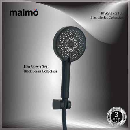 Shower Set MALMO MSS-2105 BLACK SERIES COLLECTION Handshower Head / Shower Kamar Mandi / Pancuran Air