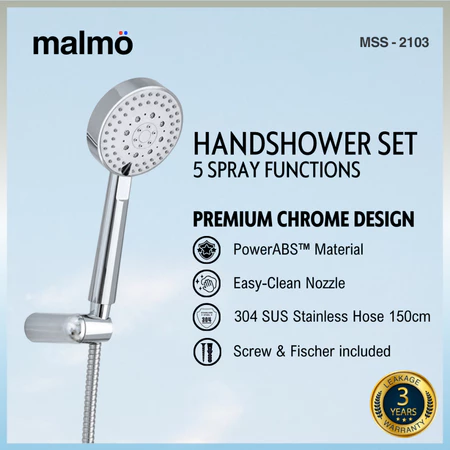Shower Set MALMO MSS-2103 Handshower Head / Shower Kamar Mandi / Pancuran Air