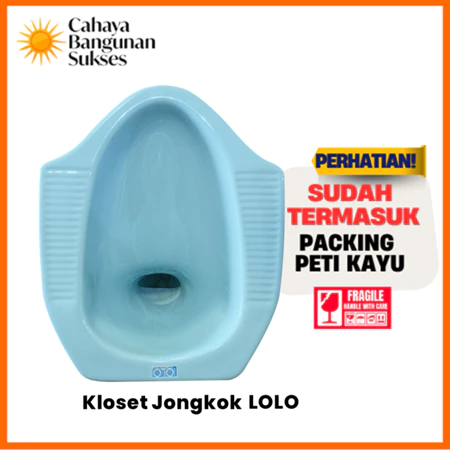 [Packing Peti Kayu] Kloset Jongkok Keramik LOLO / Closet Jongkok LOLO