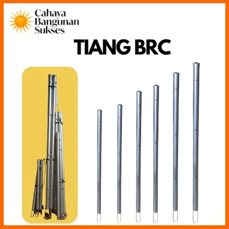 TIANG PAGAR BRC GALVANIS 80cm, 120cm, 150cm, 200cm