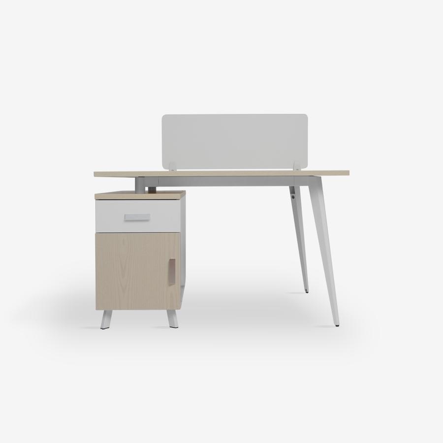 KANA Damiana - Workstation 2s with Cabinet / Meja kerja 2 Dudukan