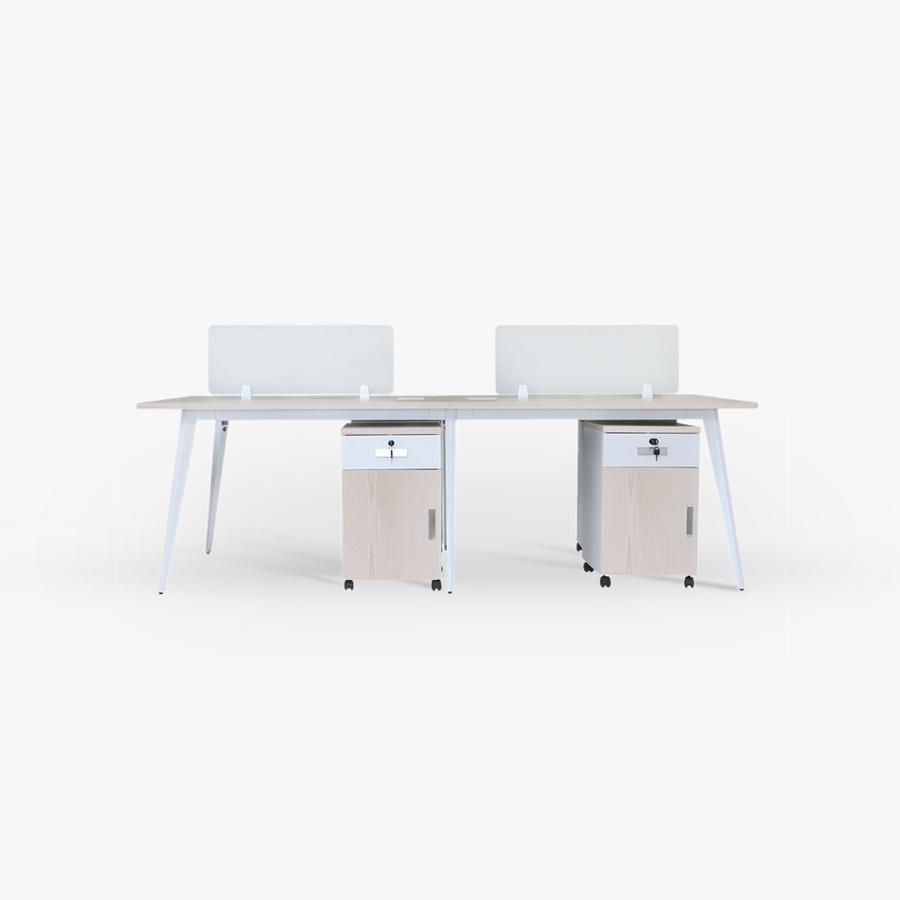KANA Macedonia - Workstation 4s with Cabinet / Meja Kerja 4 Dudukan