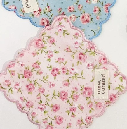 Embroidery Floral Coaster by MNW.curated (alas Gelas / Tatakan Gelas Dengan Bordir)