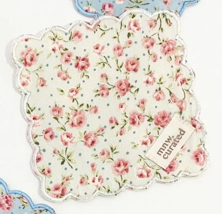 Embroidery Floral Coaster by MNW.curated (alas Gelas / Tatakan Gelas Dengan Bordir)