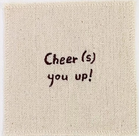 Embroidery Quote Canvas Coaster by MNW.curated (alas Gelas/ Tatakan Gelas Dengan Bordir Kata-kata)