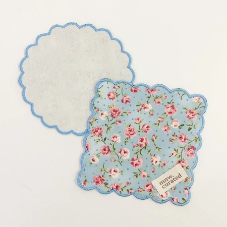 Embroidery Floral Coaster by MNW.curated (alas Gelas / Tatakan Gelas Dengan Bordir)