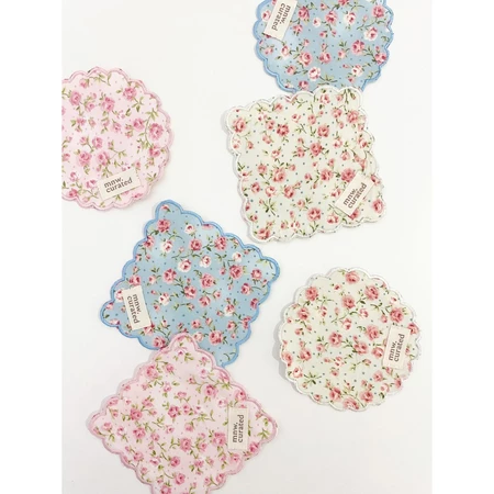 Embroidery Floral Coaster by MNW.curated (alas Gelas / Tatakan Gelas Dengan Bordir)