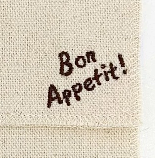 Embroidery Quote Canvas Coaster by MNW.curated (alas Gelas/ Tatakan Gelas Dengan Bordir Kata-kata)