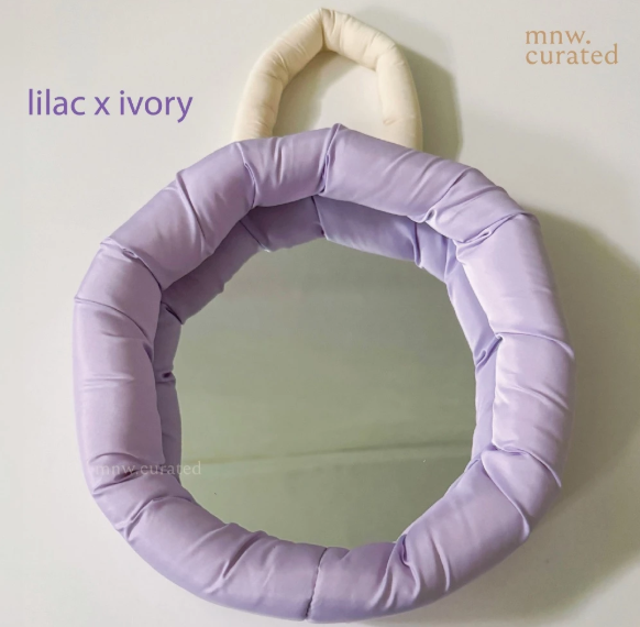 Puffy-Framed Hanging Mirror by mnw.curated