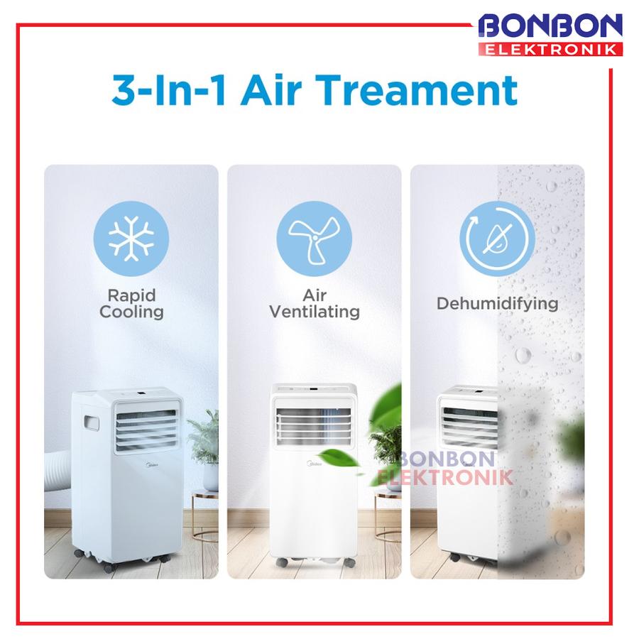 Midea AC Portable 0.5PK MPHA-05CRN7 / MPHA 05CRN7 1/2 PK