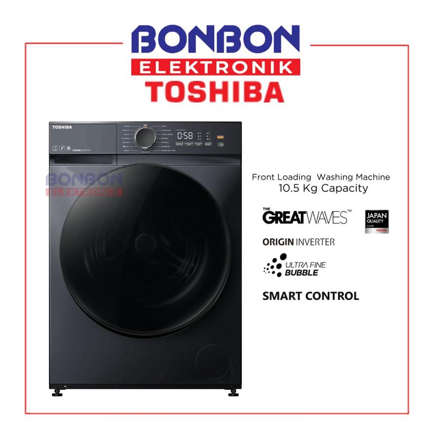 TOSHIBA Mesin Cuci Front Load 10.5 Kg Inverter TW-T21BU115UWN(MG) / TW T21BU115UWN AI features