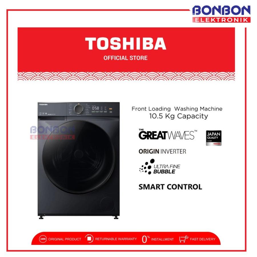 TOSHIBA Mesin Cuci Front Load 10.5 Kg Inverter TW-T21BU115UWN(MG) / TW T21BU115UWN AI features