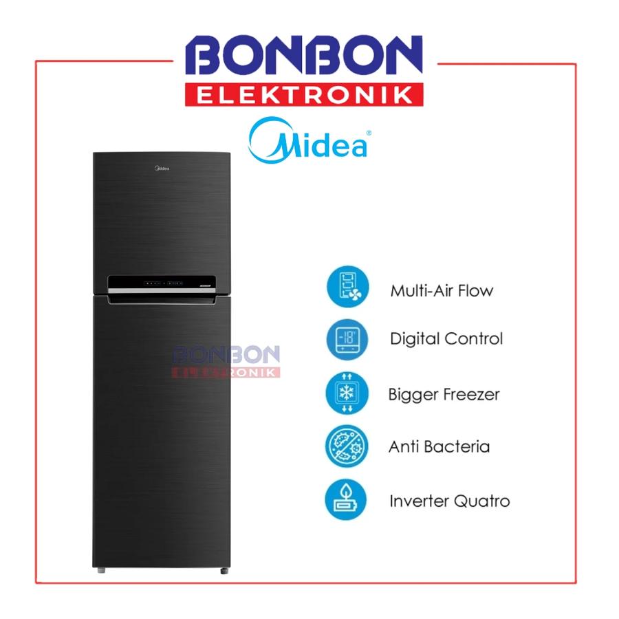 Midea Kulkas 2 Pintu 428L MDRT572EVF28ID / MDRT 572EVF 28ID - Everest Edition - Inverter Quattro - No Frost 428 Liter