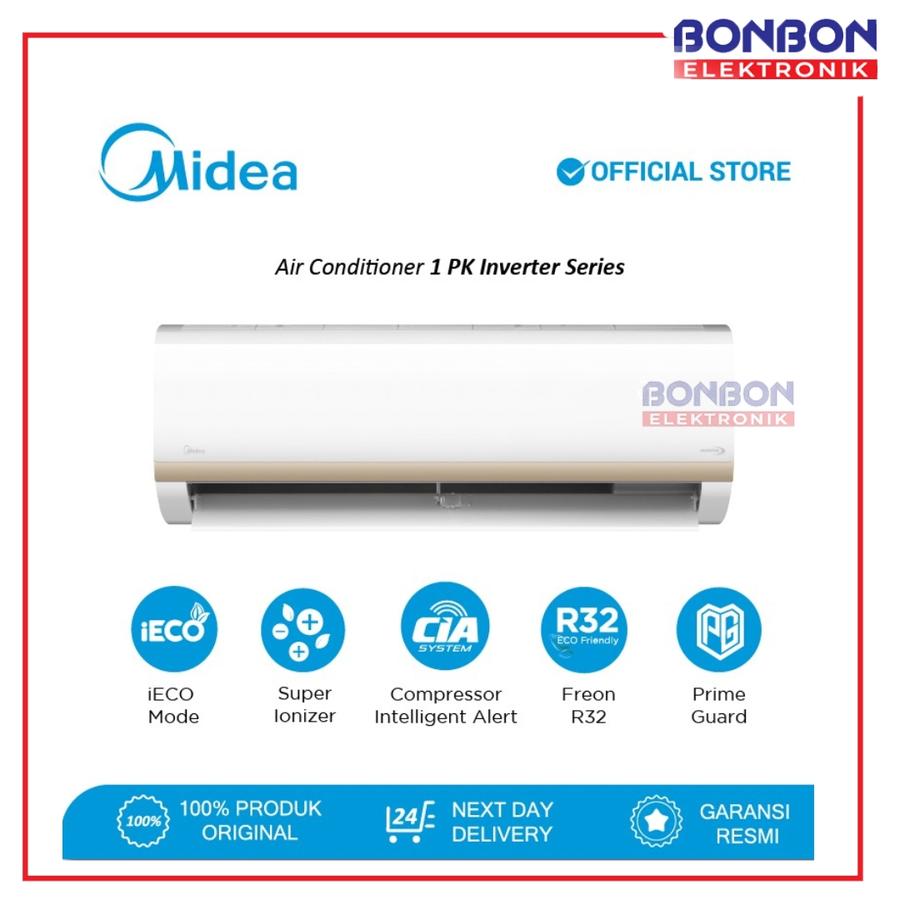 Midea AC Inverter 1 PK MSIAF-09CRDN2 / 1PK MSIAF 09CRDN2X R32 iECO MODE [Unit Only]