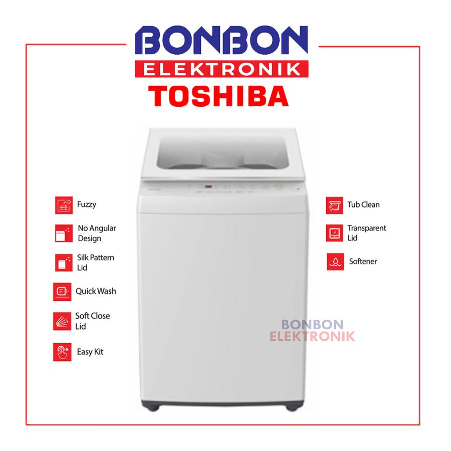 Toshiba Mesin Cuci 1 Tabung 7KG AW-M801AN (WW) / AW-M801AN(WK)