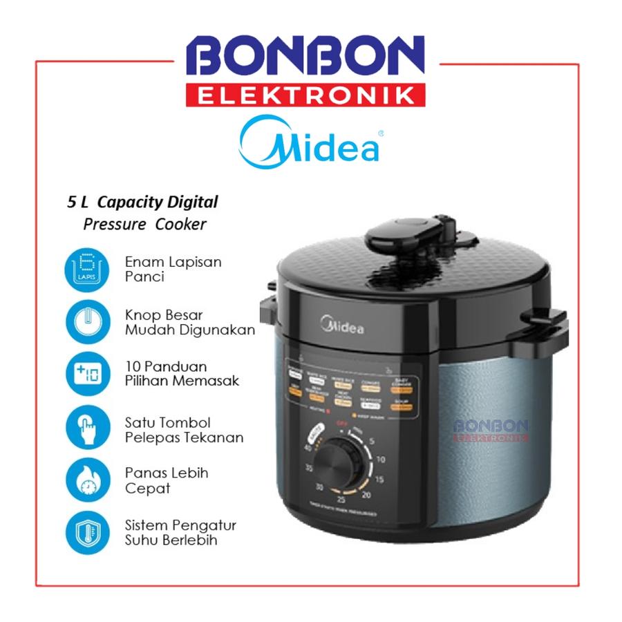 Midea Electrical Pressure Cooker 5L MPM50010AMG / MPM 50010 AMG / MPM-50010AMG - 11 in 1 - 6 Layer Inner Pot 5 Liter