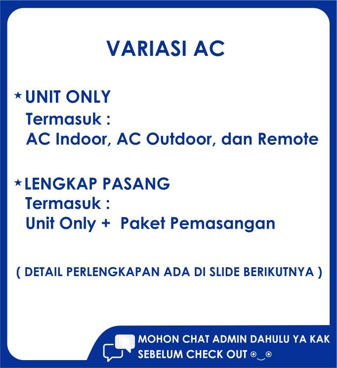 Midea MSAFE-05CRN2X AC 0,5 PK Air Conditioner 1/2 Split Standart - Uni