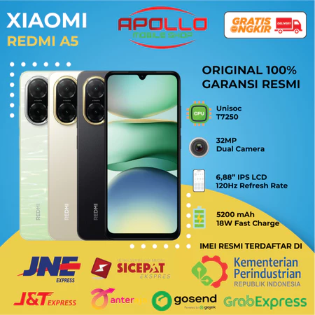 Xiaomi Redmi A5 [4GB+128GB] - Garansi Resmi 1 Tahun