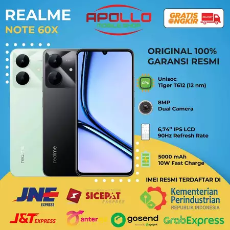 Realme Note 60X [4GB+64GB] [4GB+128GB] - Garansi Resmi 1 Tahun